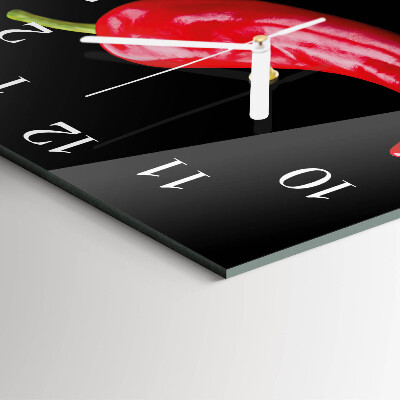 Orologio quadrato peperoncini