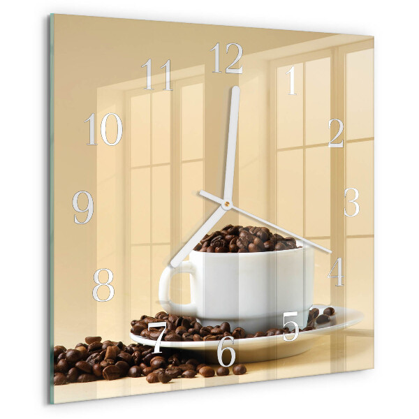 Orologio quadrato Caffè