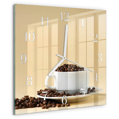 Orologio quadrato Caffè