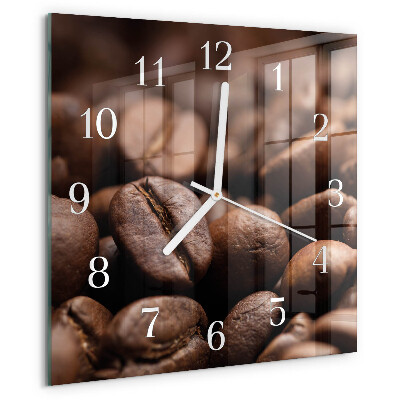 Orologio quadrato chicchi di caffè