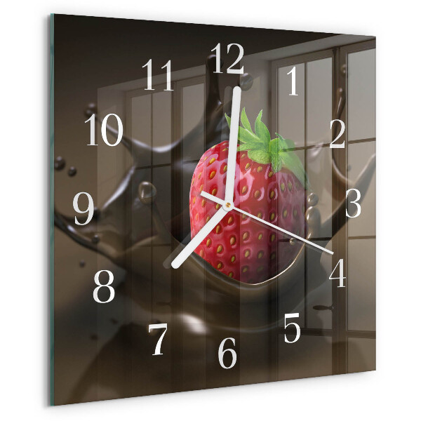 Orologio quadrato Cioccolato