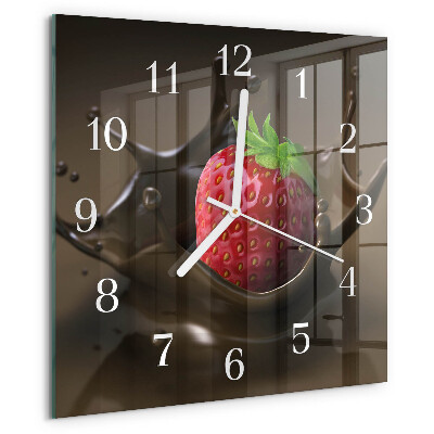 Orologio quadrato Cioccolato