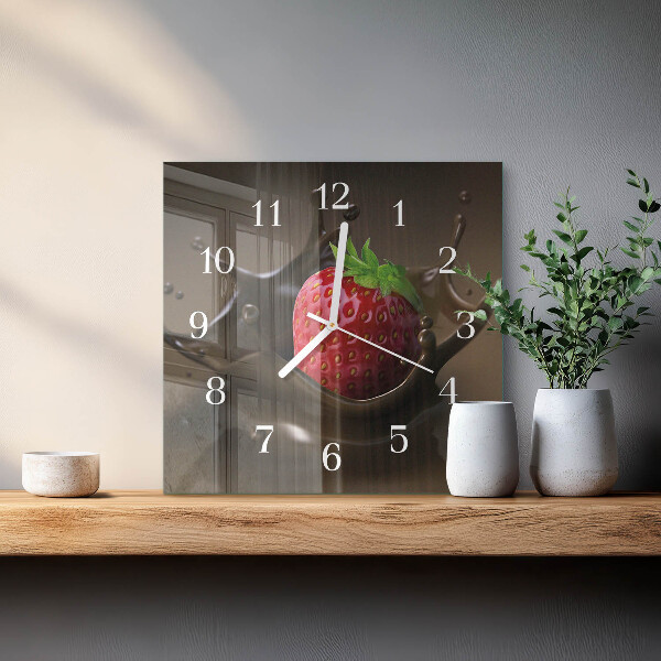 Orologio quadrato Cioccolato