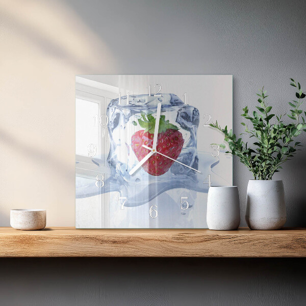 Orologio quadrato Gelato alla fragola