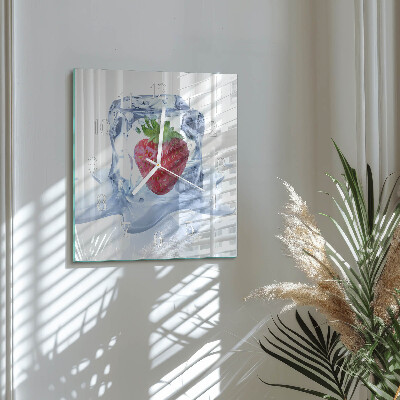 Orologio quadrato Gelato alla fragola