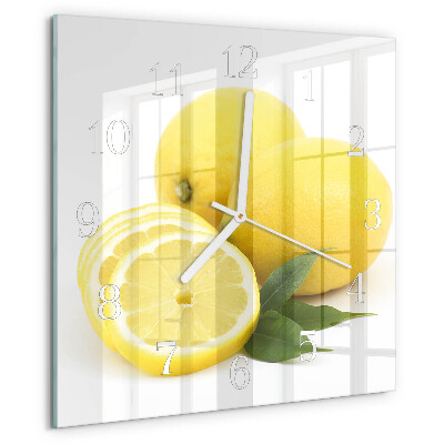 Orologio quadrato limoni
