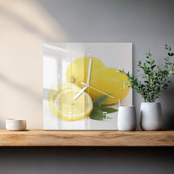 Orologio quadrato limoni