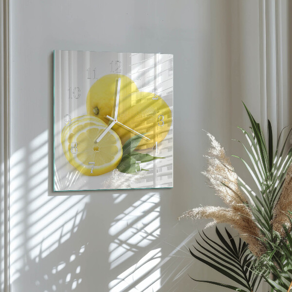 Orologio quadrato limoni