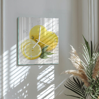 Orologio quadrato limoni
