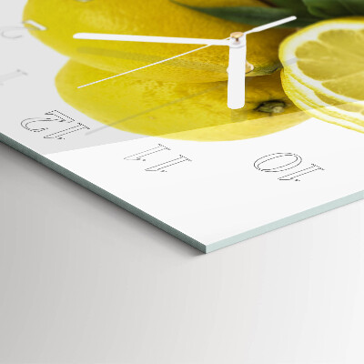 Orologio quadrato limoni