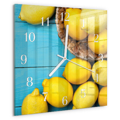 Orologio quadrato limoni