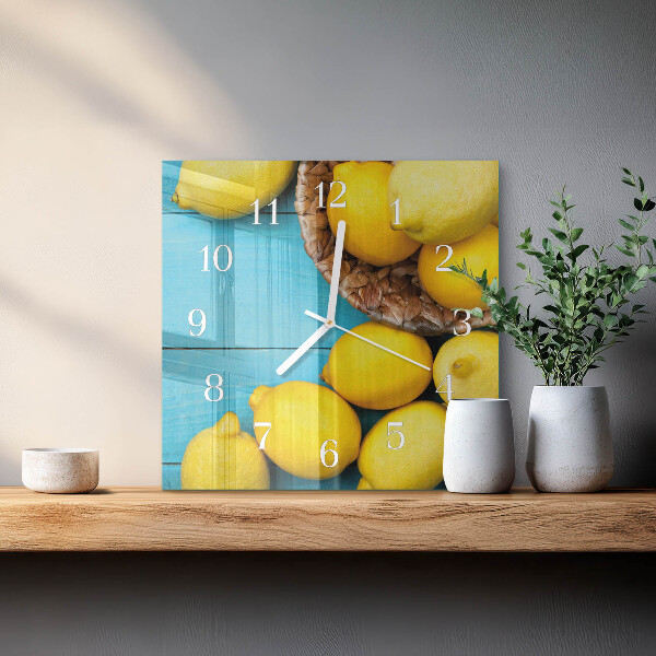 Orologio quadrato limoni