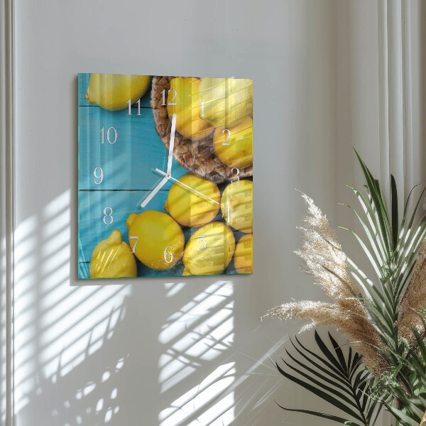 Orologio quadrato limoni