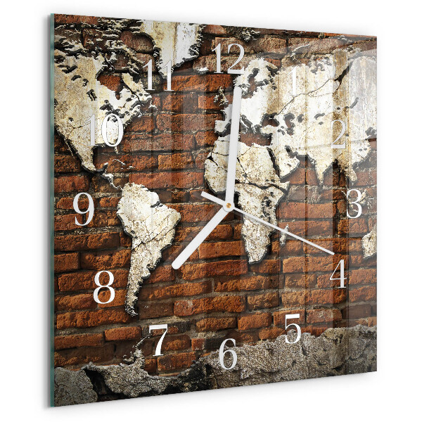 Orologio quadrato Continenti