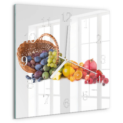 Orologio quadrato Frutta
