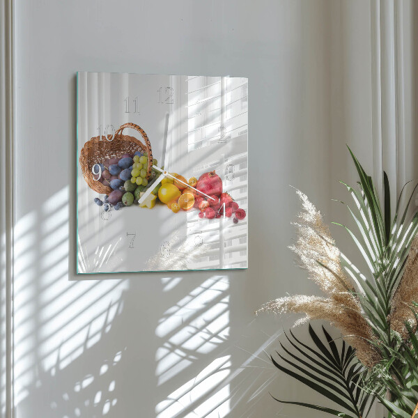 Orologio quadrato Frutta