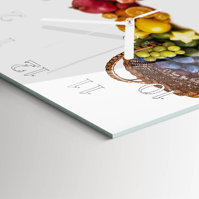 Orologio quadrato Frutta