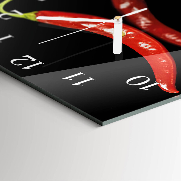Orologio quadrato peperoncini