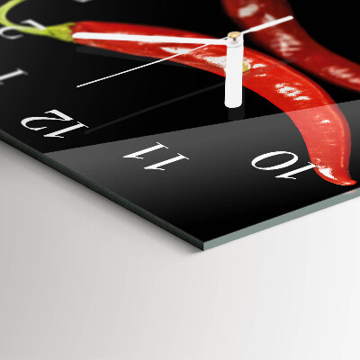 Orologio quadrato peperoncini