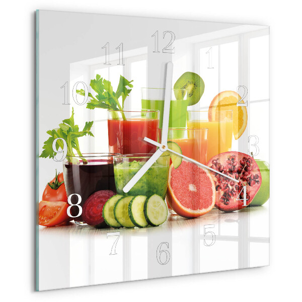 Orologio quadrato Succhi di frutta