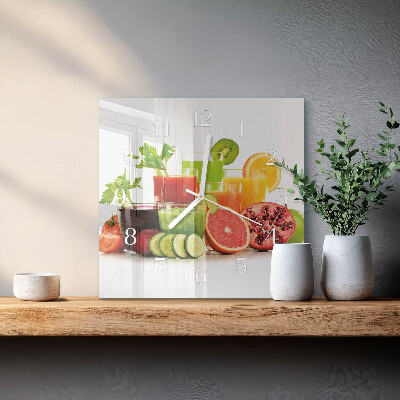 Orologio quadrato Succhi di frutta