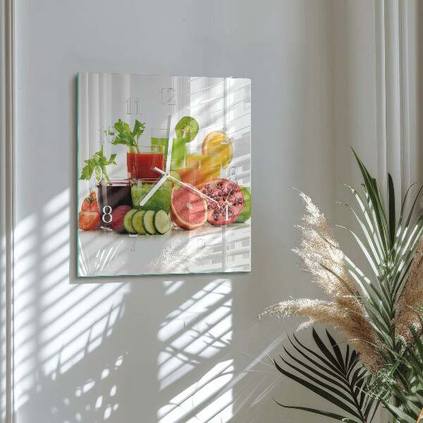 Orologio quadrato Succhi di frutta