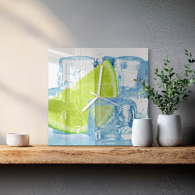 Orologio quadrato Ghiaccio al lime