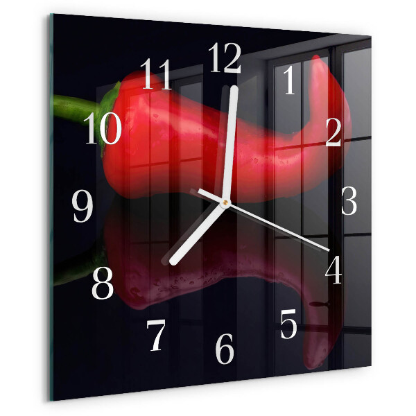 Orologio quadrato peperoncini