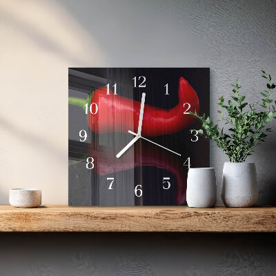Orologio quadrato peperoncini