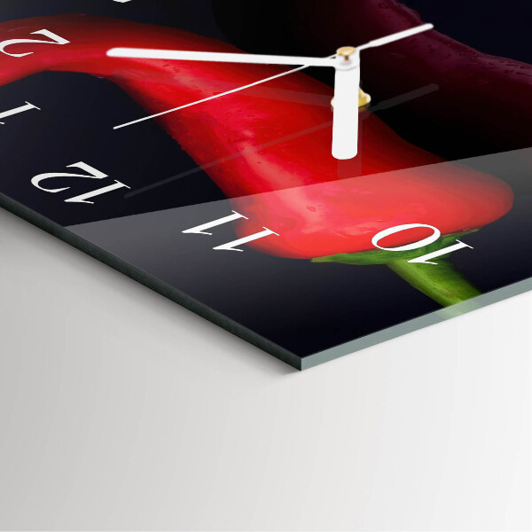 Orologio quadrato peperoncini