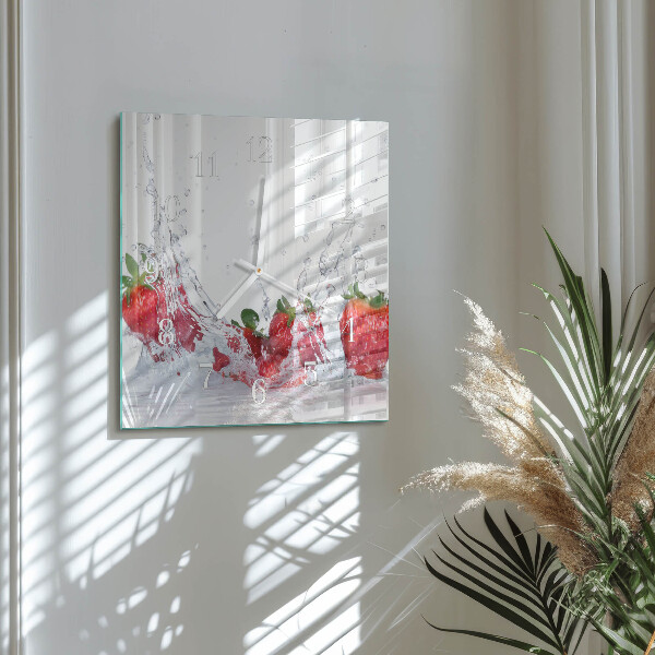 Orologio quadrato Fragola