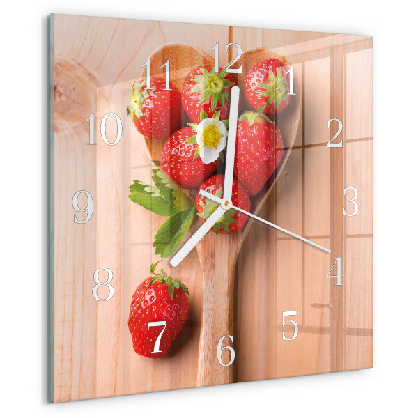 Orologio quadrato Fragola