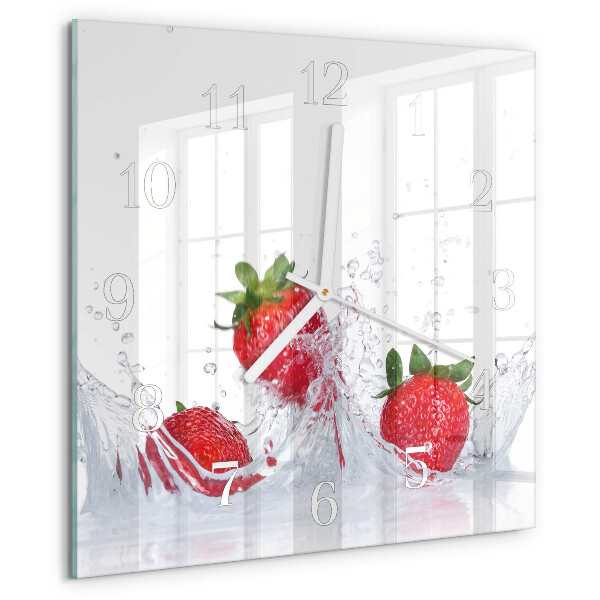 Orologio quadrato Fragola
