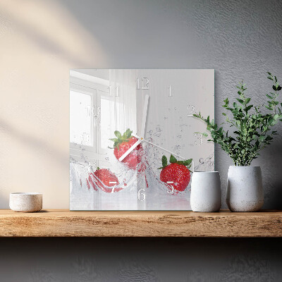 Orologio quadrato Fragola