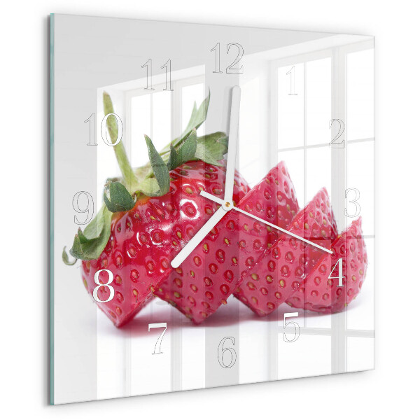 Orologio quadrato Fragola