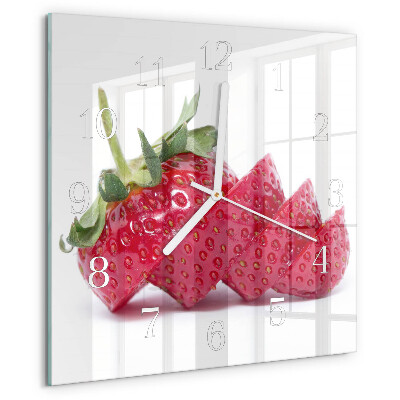 Orologio quadrato Fragola