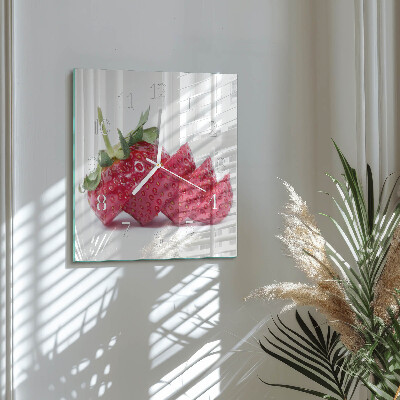 Orologio quadrato Fragola