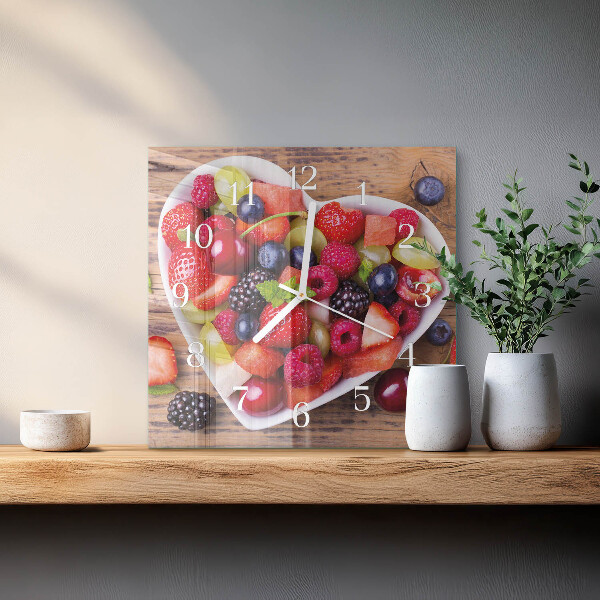 Orologio quadrato Frutta