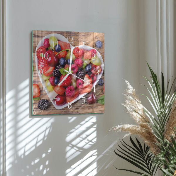 Orologio quadrato Frutta