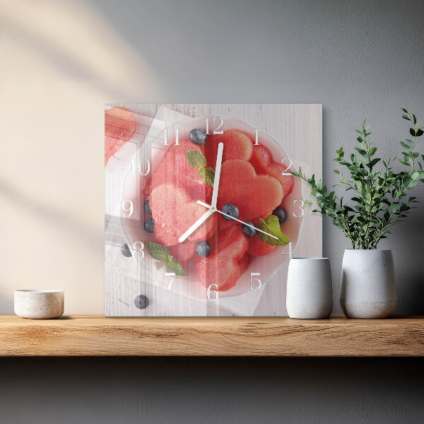 Orologio quadrato Cuore di anguria