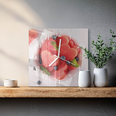 Orologio quadrato Cuore di anguria