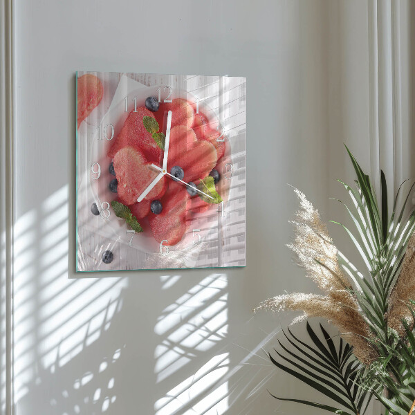 Orologio quadrato Cuore di anguria