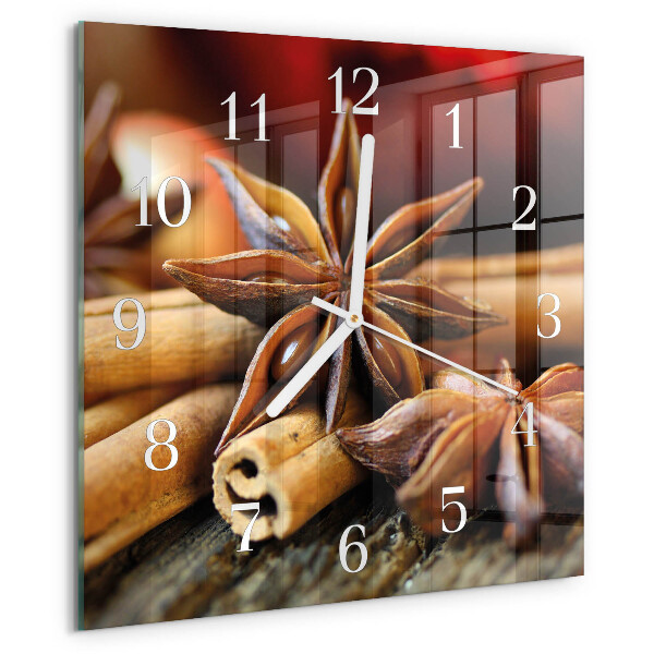 Orologio quadrato Anice e cannella