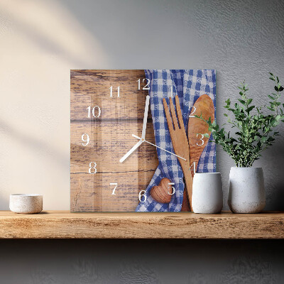 Orologio quadrato Legno e utensili