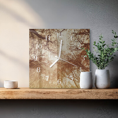Orologio quadrato Chiome degli alberi
