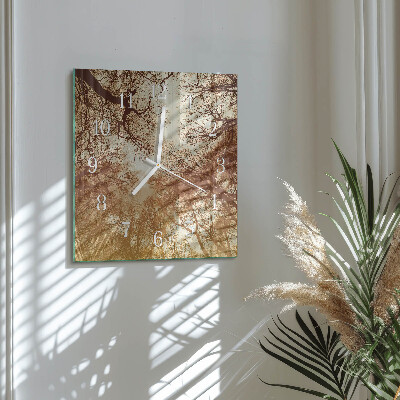 Orologio quadrato Chiome degli alberi