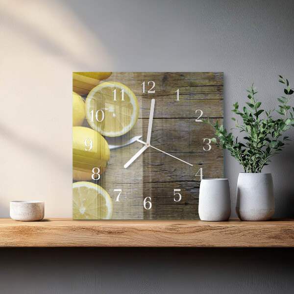 Orologio quadrato limoni succosi