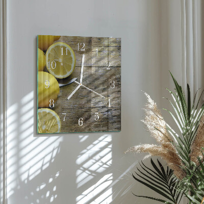 Orologio quadrato limoni succosi