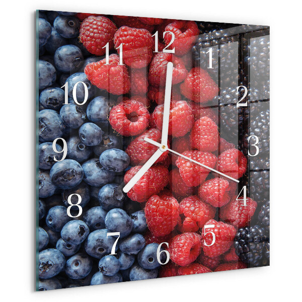 Orologio quadrato Frutti di bosco
