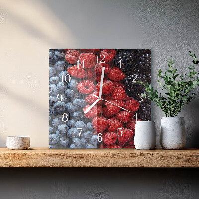 Orologio quadrato Frutti di bosco